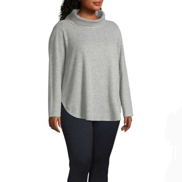St. John's Bay Tops - St. John's Bay-Plus Womens Long Sleeve Turtleneck